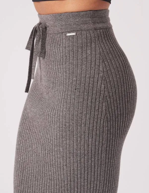 Couture Rib Skirt by Glyder | Charcoal Heather
