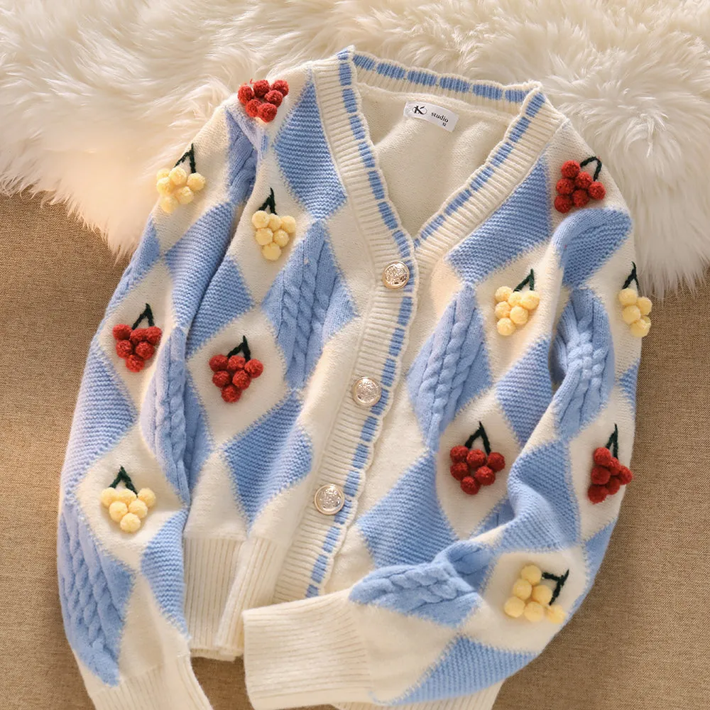 Cute soft waxy knitted sweater UB96070