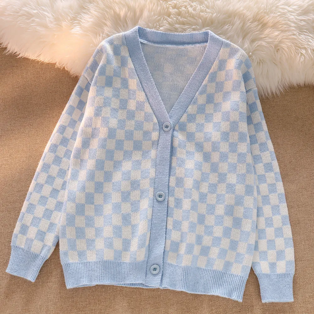Cute soft waxy knitted sweater UB96070
