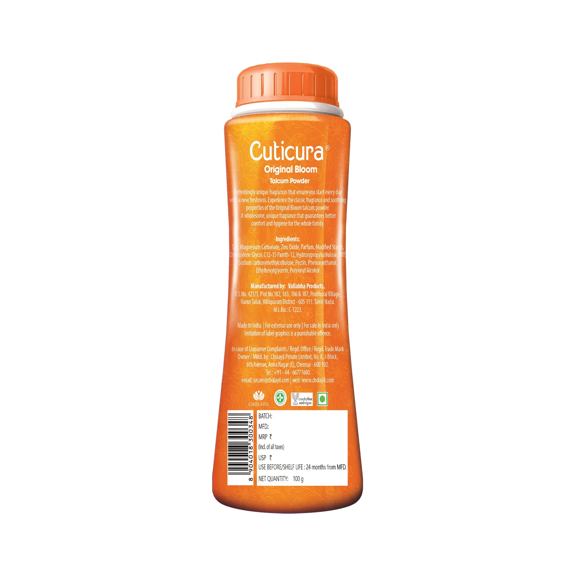 Cuticura Original Bloom Talcum Powder 100g