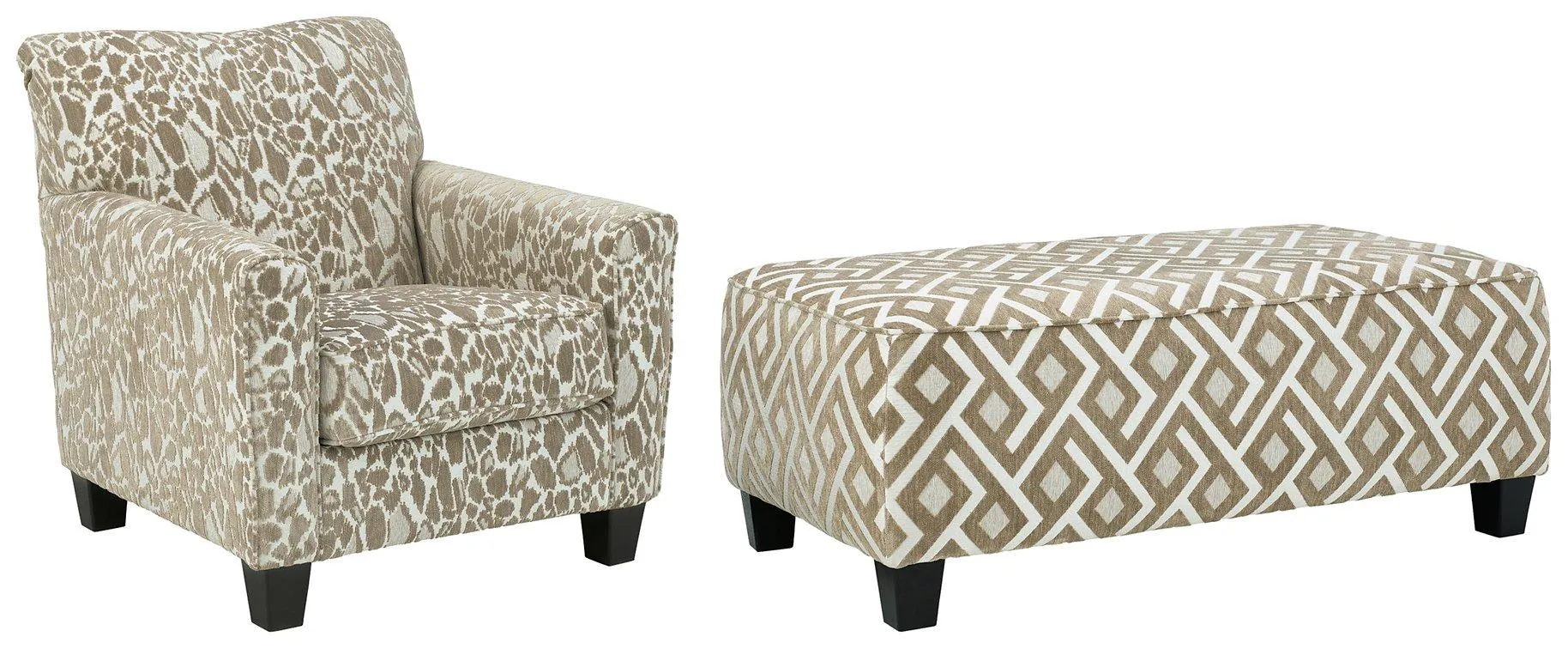 Dovemont Chair & Ottoman Set