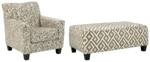 Dovemont Chair & Ottoman Set