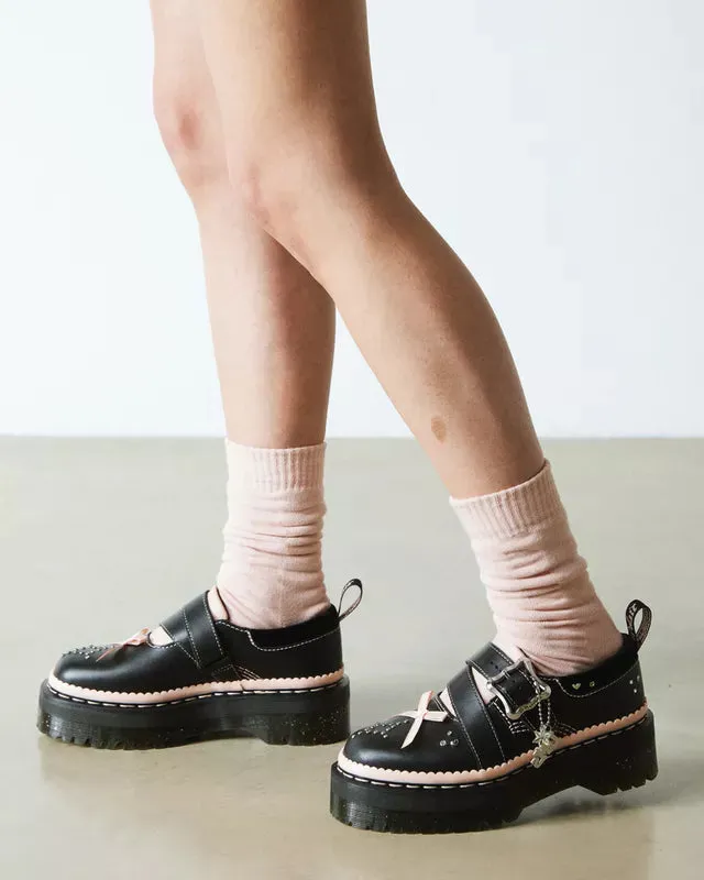 Dr Martens Kemsley Leather Platform Buckle Shoes