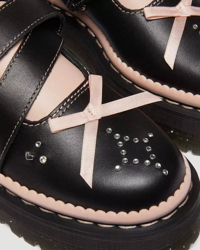 Dr Martens Kemsley Leather Platform Buckle Shoes
