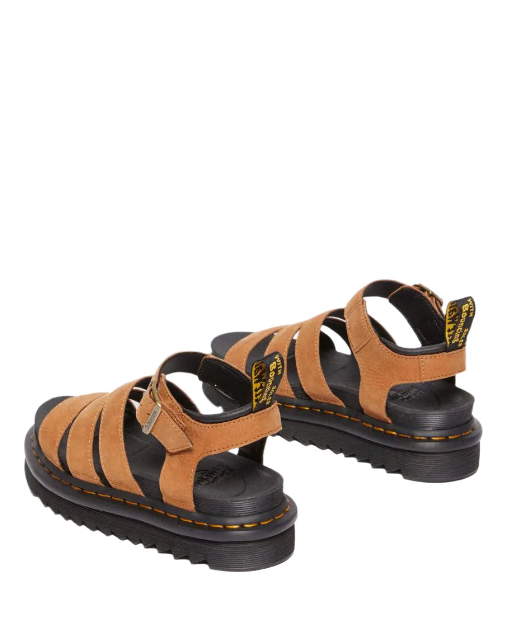 Dr. Marten's Women's Blaire Tumbled Nubuck Sandal - Desert Brown