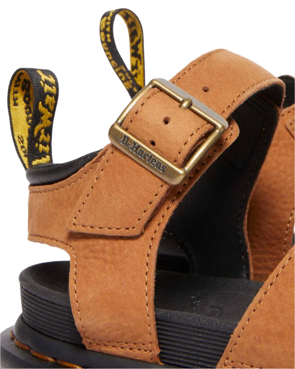 Dr. Marten's Women's Blaire Tumbled Nubuck Sandal - Desert Brown