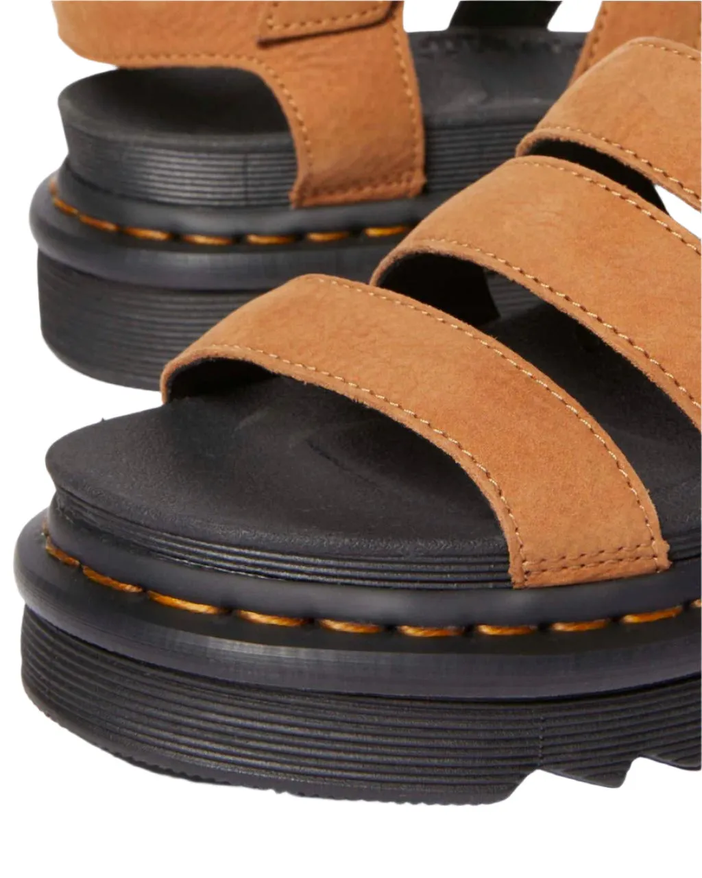 Dr. Marten's Women's Blaire Tumbled Nubuck Sandal - Desert Brown