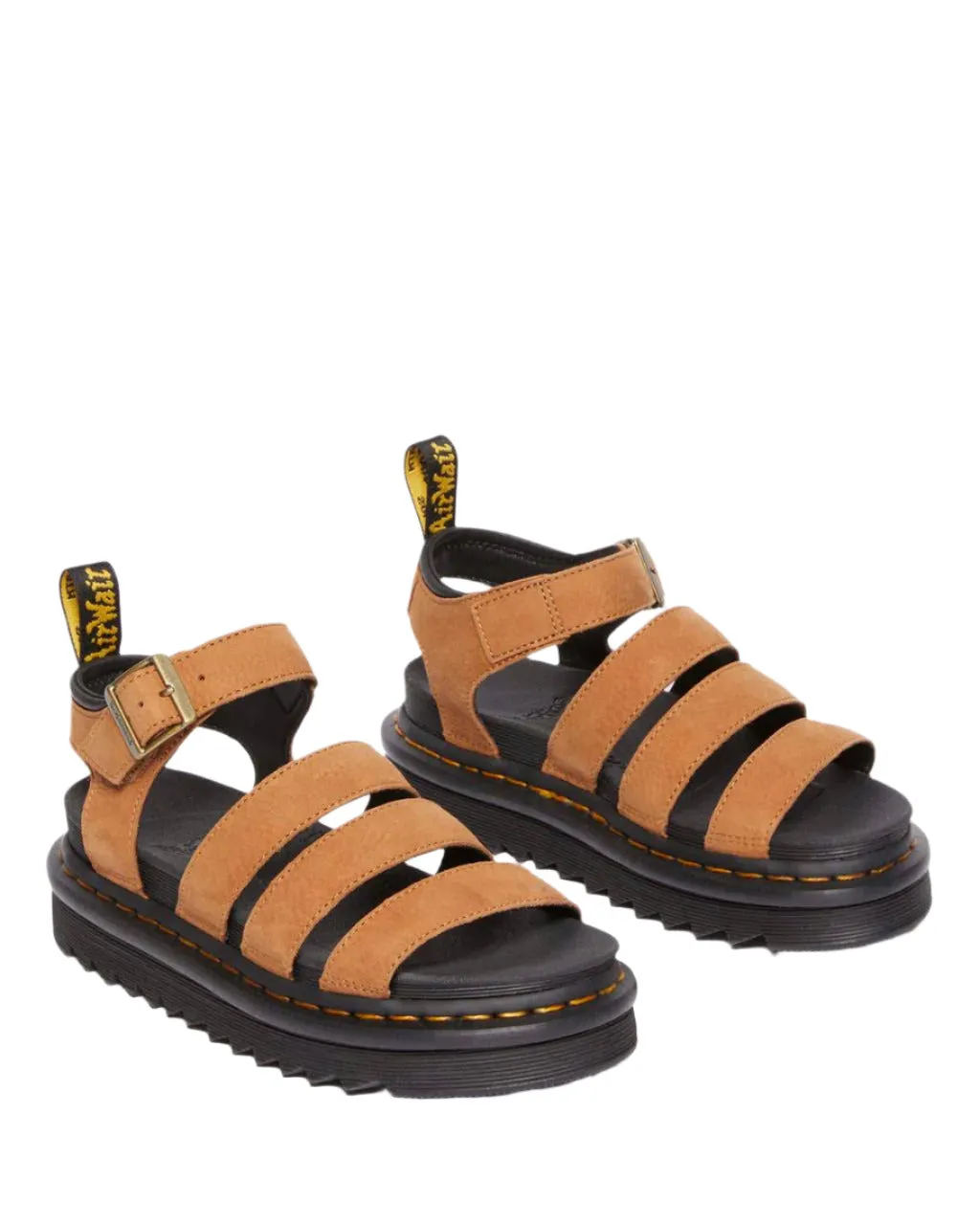 Dr. Marten's Women's Blaire Tumbled Nubuck Sandal - Desert Brown