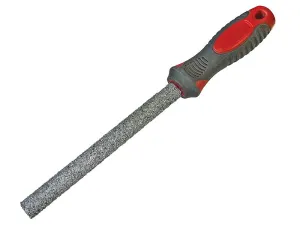 Faithfull Carbide Tile File Half Round Soft-Grip 150Mm (6In)