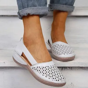 Fanyil Women Wedges Orthopedic Hollow Out Vintage Sandals