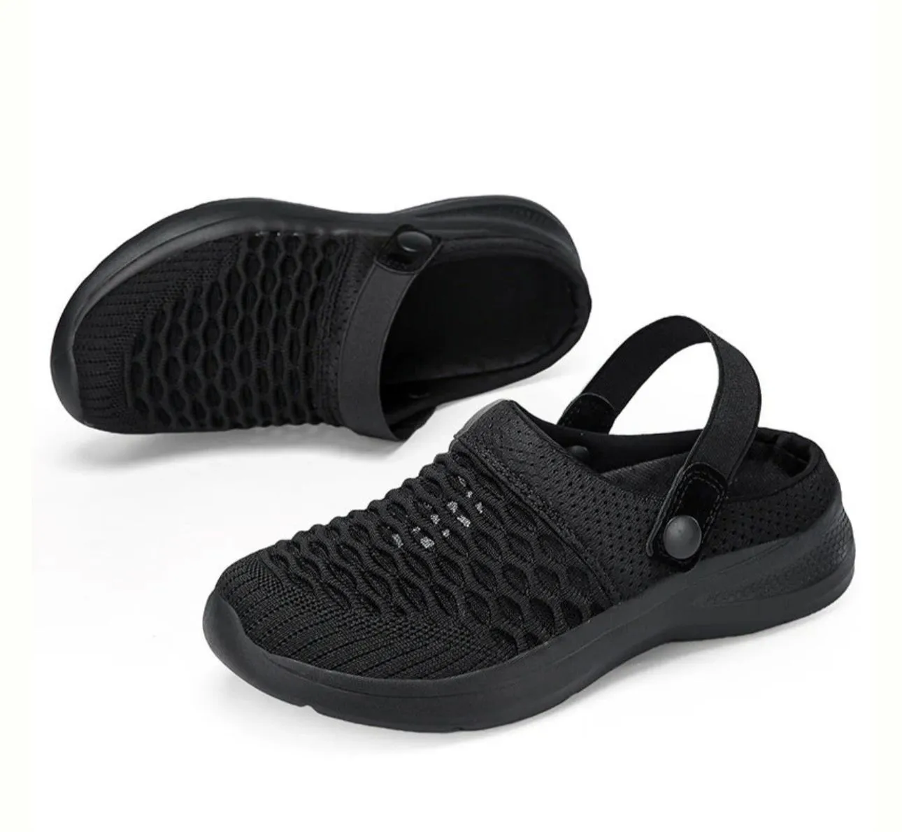 Fashion Mesh Breathable Half Slip-On Sandals