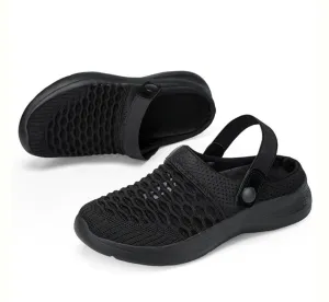 Fashion Mesh Breathable Half Slip-On Sandals