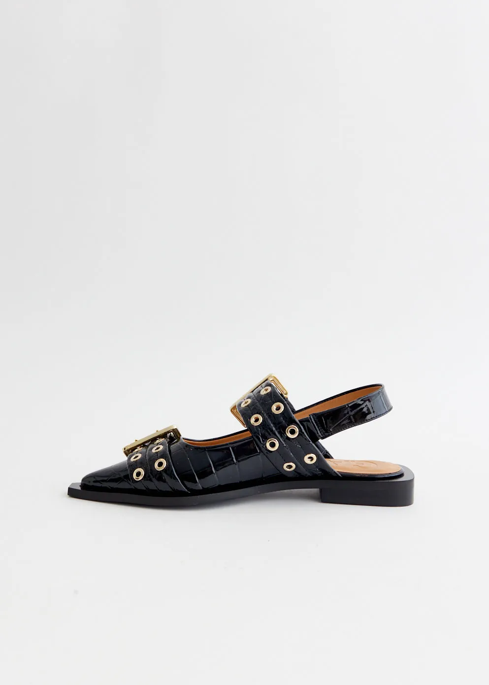 Feminine Buckle Ballerinas
