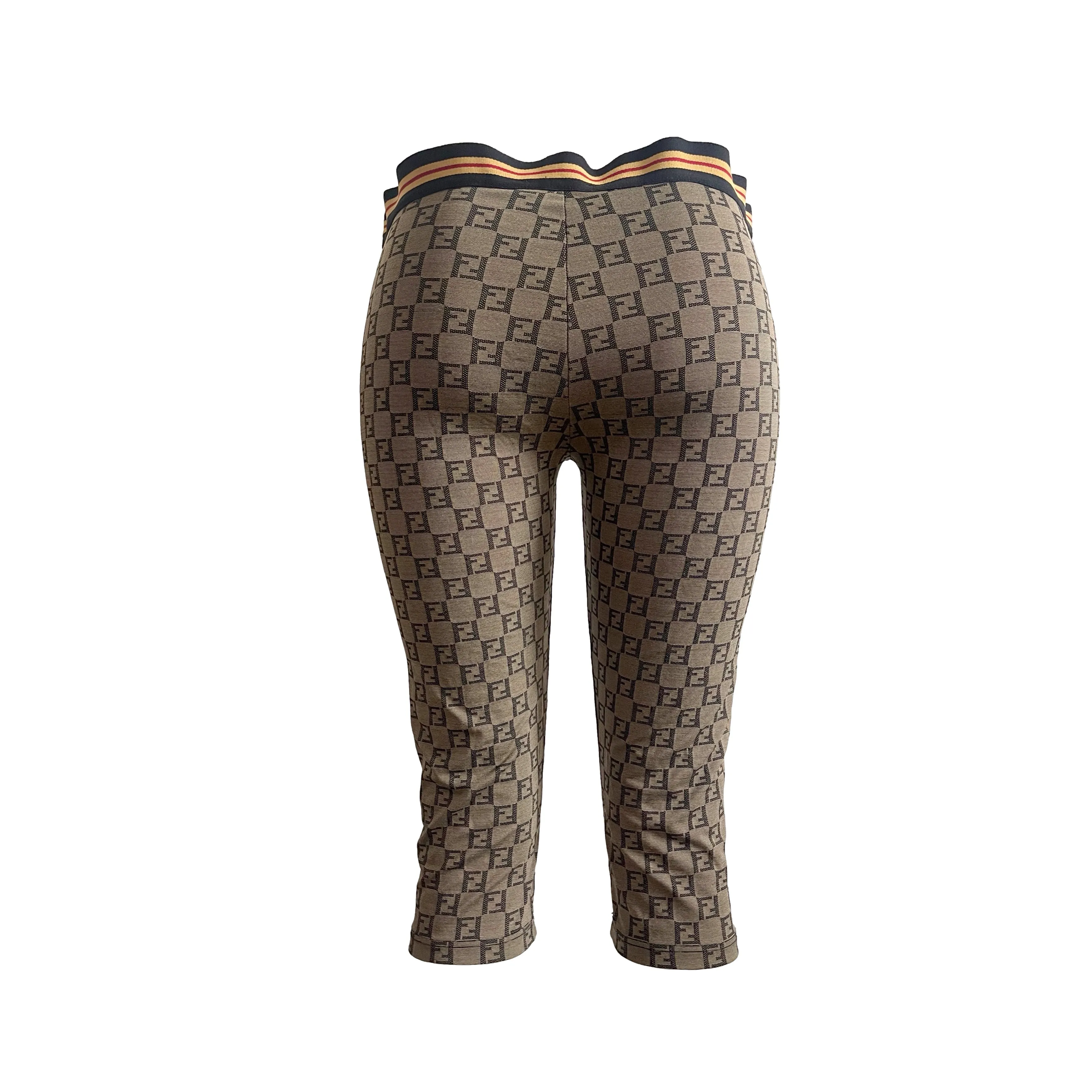 Fendi Brown Monogram Stretch Bottoms