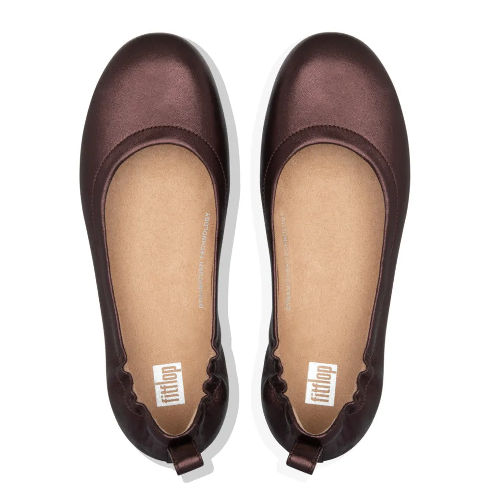 FitFlop ALLEGRO Soft Leather Ballet Pumps
