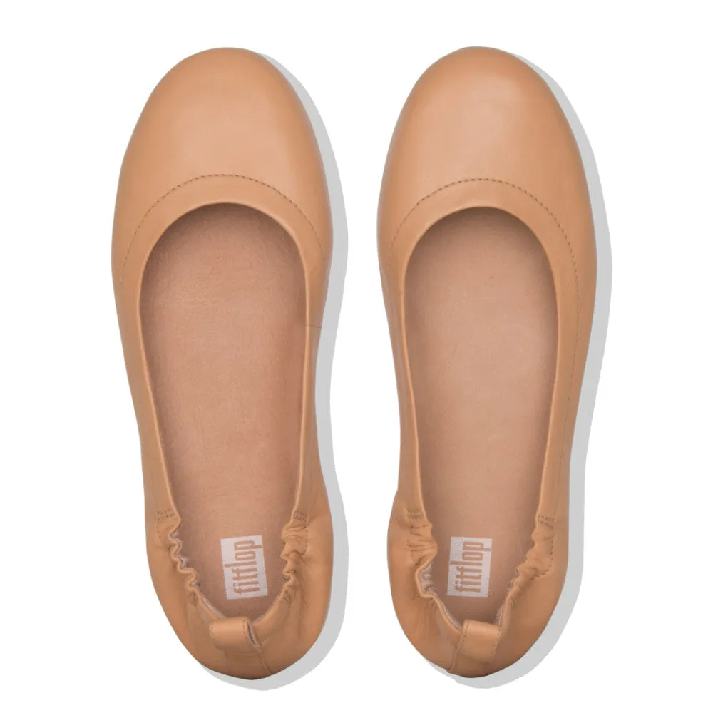 FitFlop ALLEGRO Soft Leather Ballet Pumps