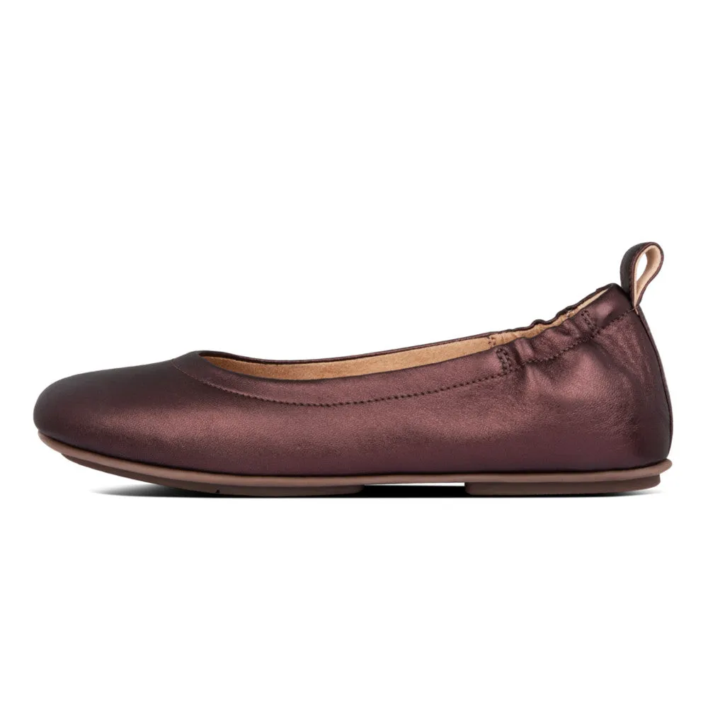 FitFlop ALLEGRO Soft Leather Ballet Pumps