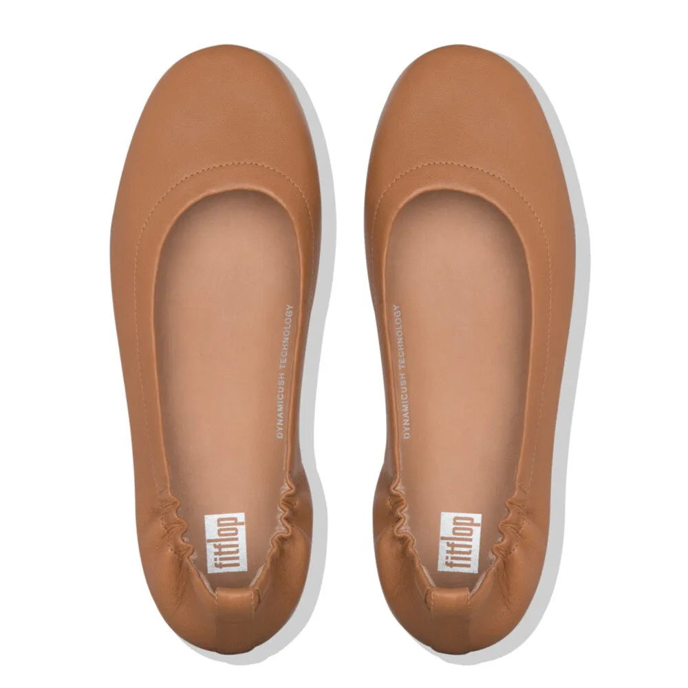 FitFlop ALLEGRO Soft Leather Ballet Pumps