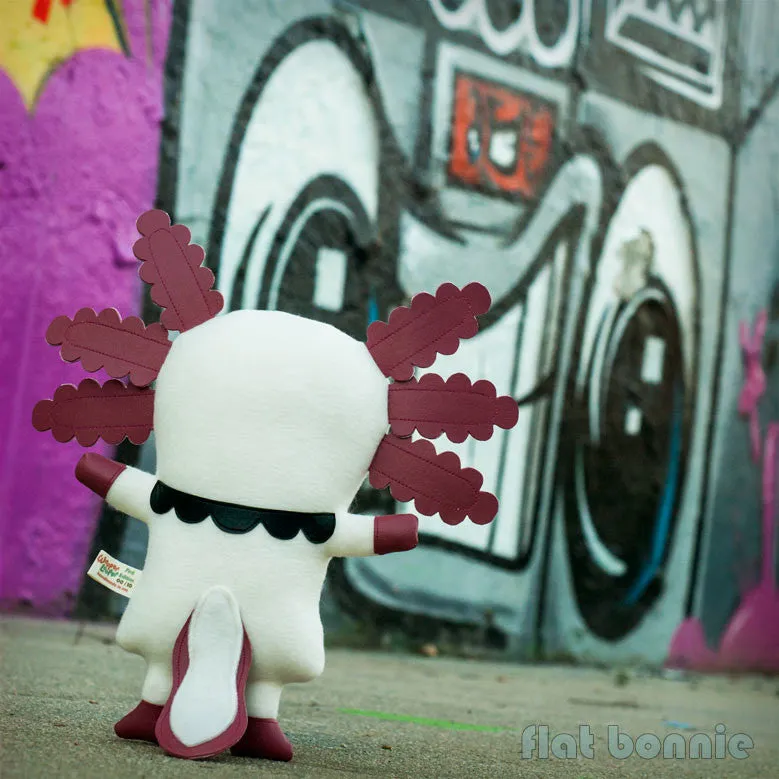 Flat Wooper - First Edition - Flat Bonnie x Gary Ham - Wooper Looper - Axolotl Plush