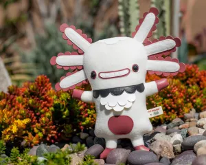 Flat Wooper - First Edition - Flat Bonnie x Gary Ham - Wooper Looper - Axolotl Plush