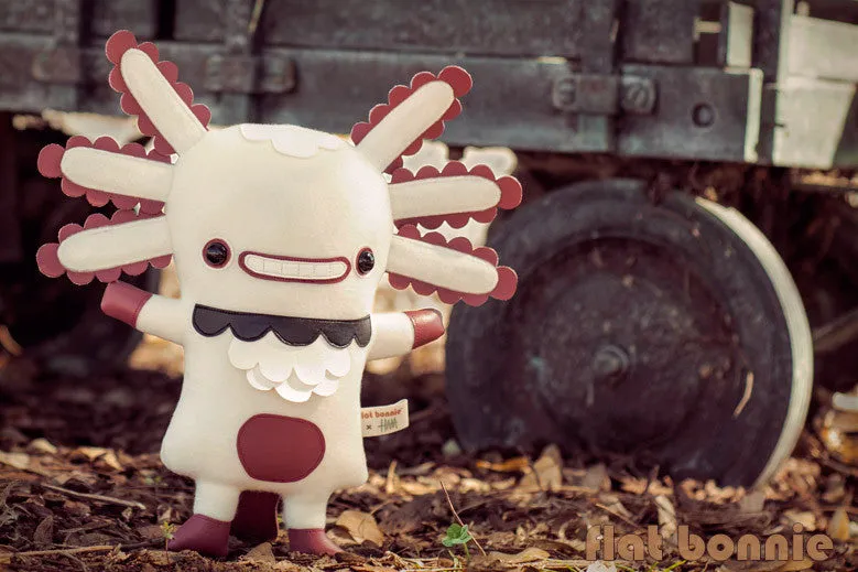 Flat Wooper - First Edition - Flat Bonnie x Gary Ham - Wooper Looper - Axolotl Plush