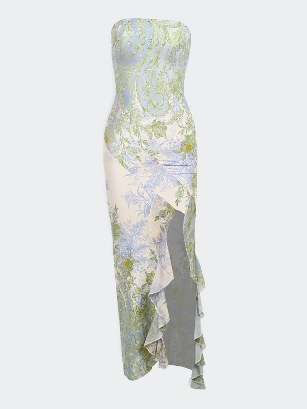 Floral Sexy Stylish Slit Maxi Dress