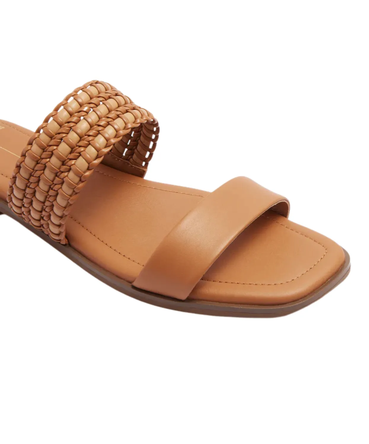 Frankie4 Sloan Tan Weave Slide