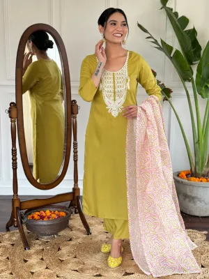 FRILLFIT : Premium embroidered kurti set