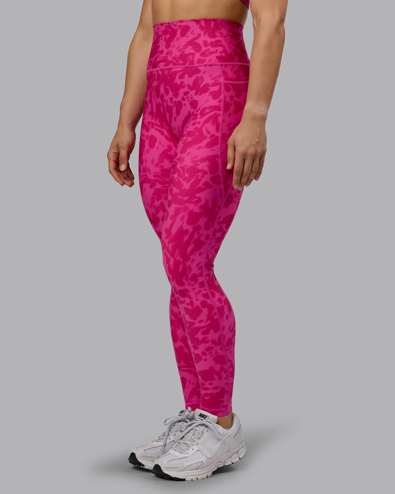 Fusion Full Length Tights with Pockets - Strawberry-Lava Lamp