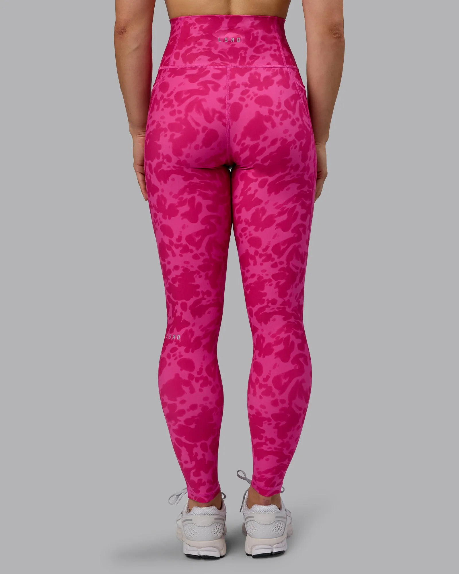 Fusion Full Length Tights with Pockets - Strawberry-Lava Lamp