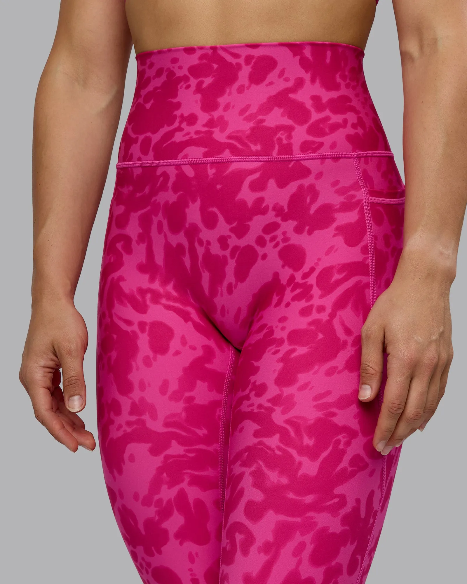 Fusion Full Length Tights with Pockets - Strawberry-Lava Lamp