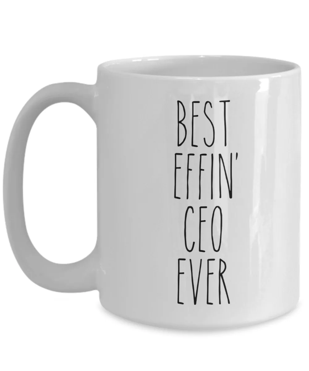 Gift For Ceo Best Effin' Ceo Ever Mug Coffee Cup Funny Coworker Gifts