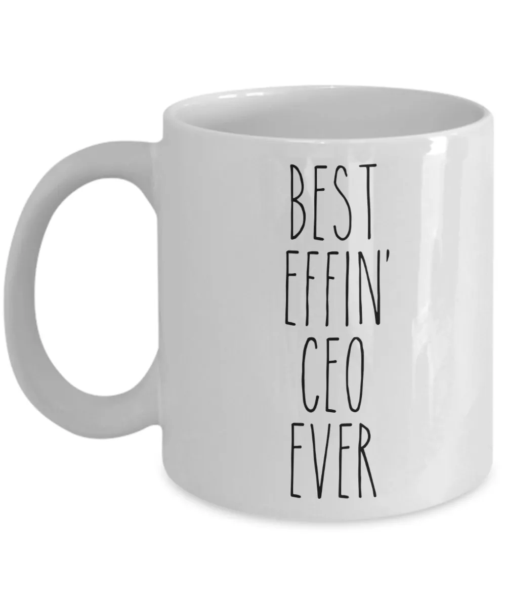Gift For Ceo Best Effin' Ceo Ever Mug Coffee Cup Funny Coworker Gifts