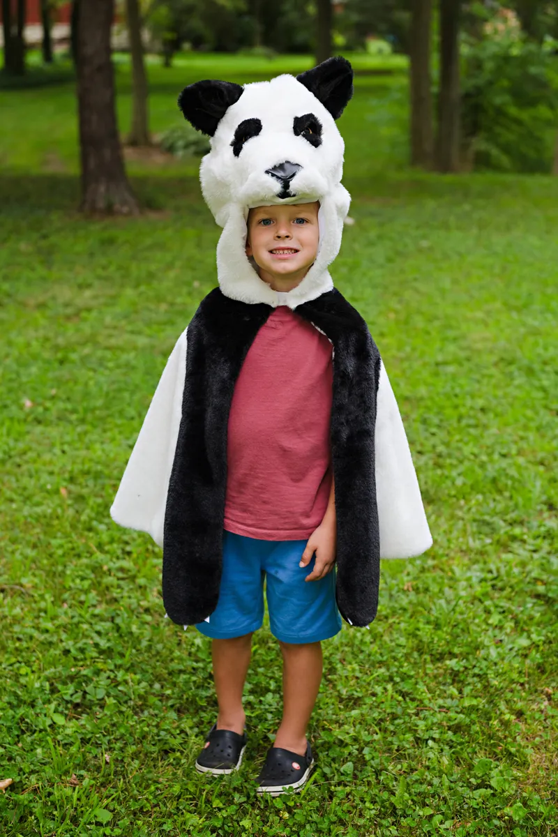 Great Pretenders Panda Cuddle Cape, Size 2-3