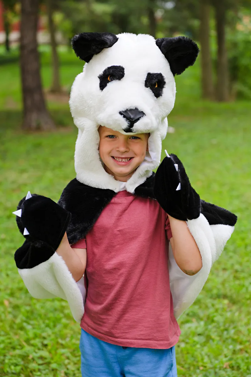 Great Pretenders Panda Cuddle Cape, Size 2-3