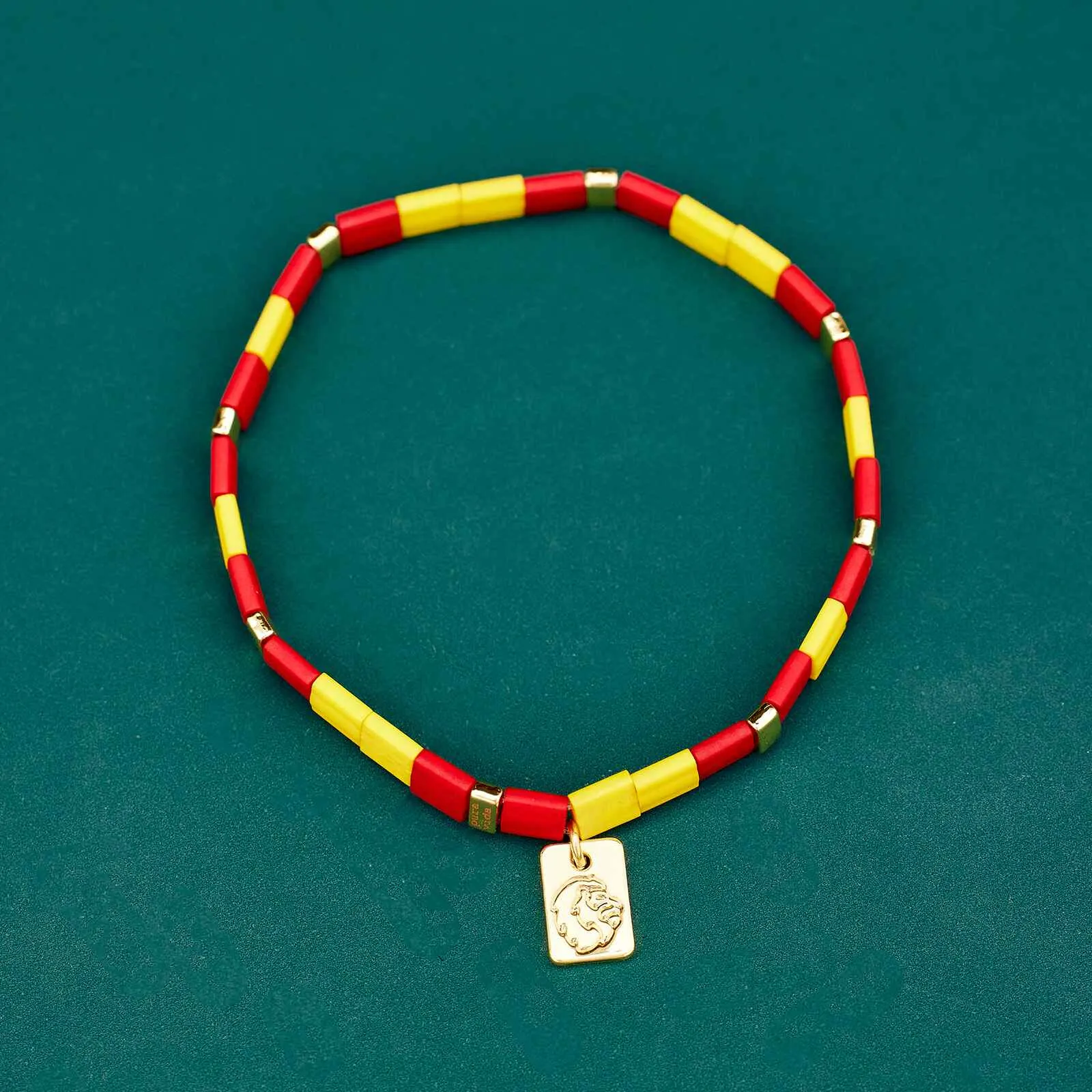 Gryffindor™ Tile Bead Stretch Bracelet