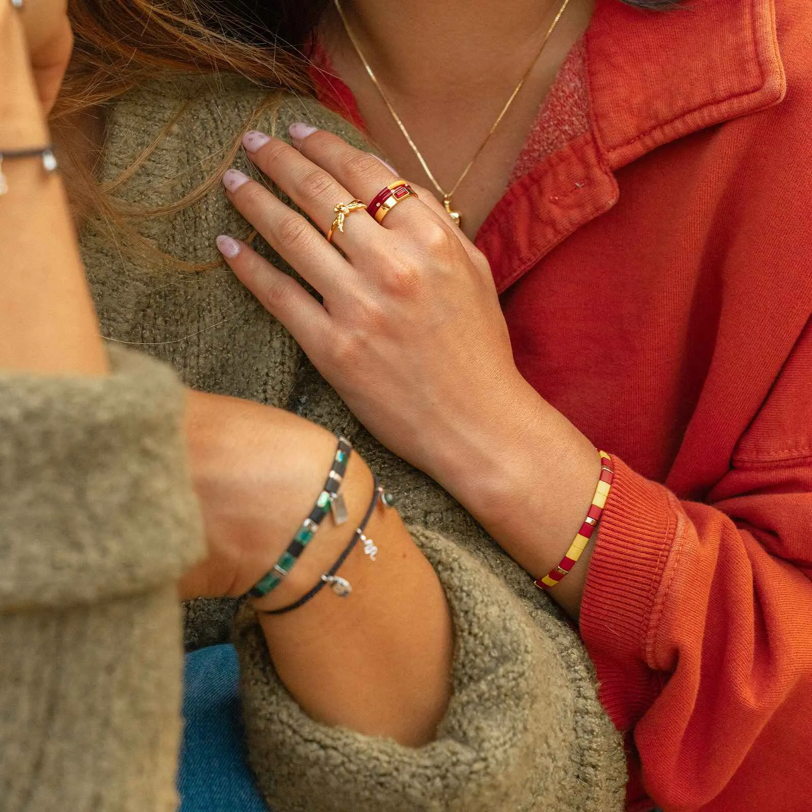 Gryffindor™ Tile Bead Stretch Bracelet