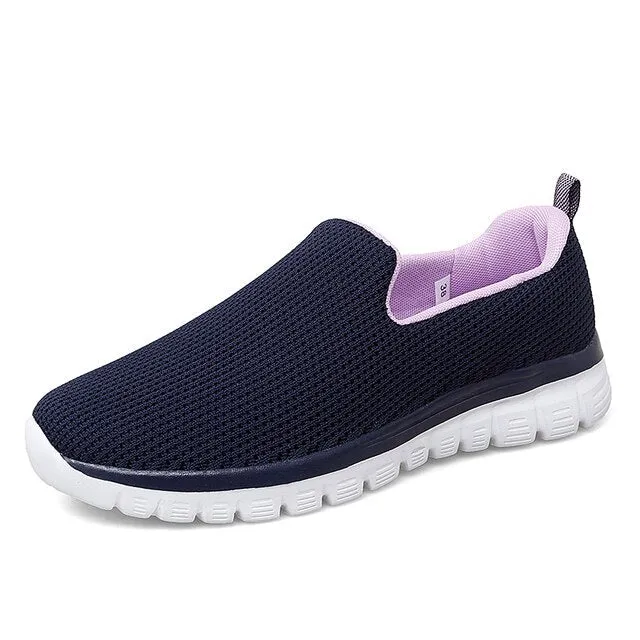 GS Slip-On Mesh | Ademende mesh sneakers zonder veters voor dames