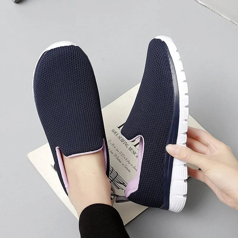 GS Slip-On Mesh | Ademende mesh sneakers zonder veters voor dames