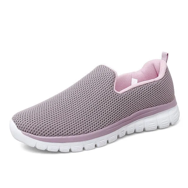 GS Slip-On Mesh | Ademende mesh sneakers zonder veters voor dames
