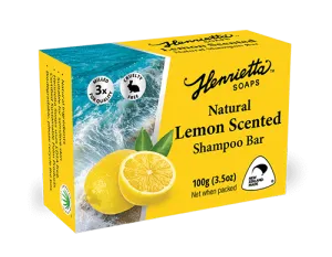 Henrietta Lemon Scented Shampoo Bar 100g