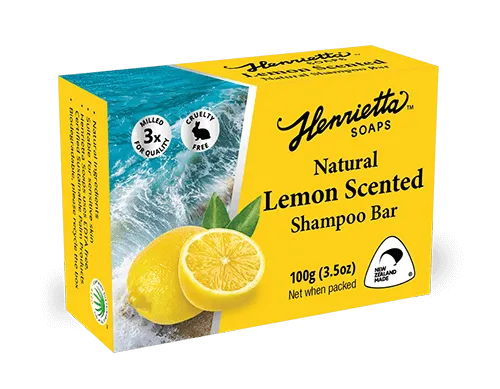 Henrietta Lemon Scented Shampoo Bar 100g