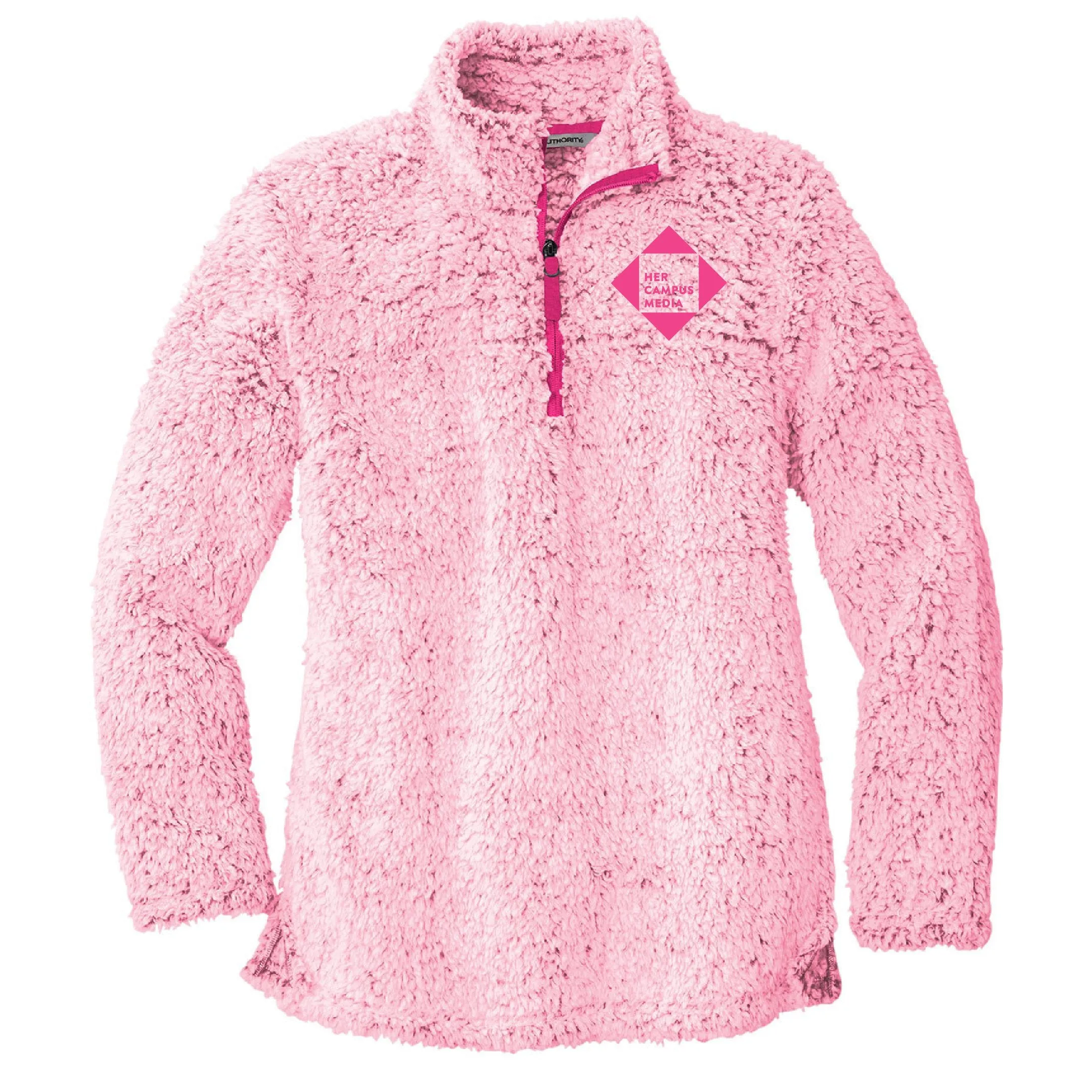 Her Campus Media Logo Sherpa - Pink