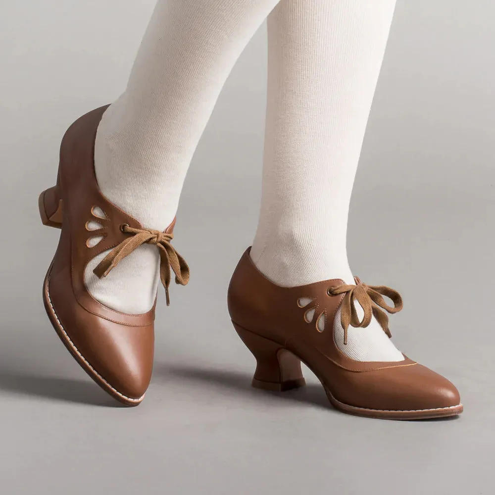 Hollow Out High Heel Lace-up Casual Shoes Plus Size Woman High-heeled Shoes