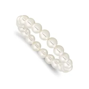 Imitation Shell Pearl (10-11mm) Stretch Bracelet