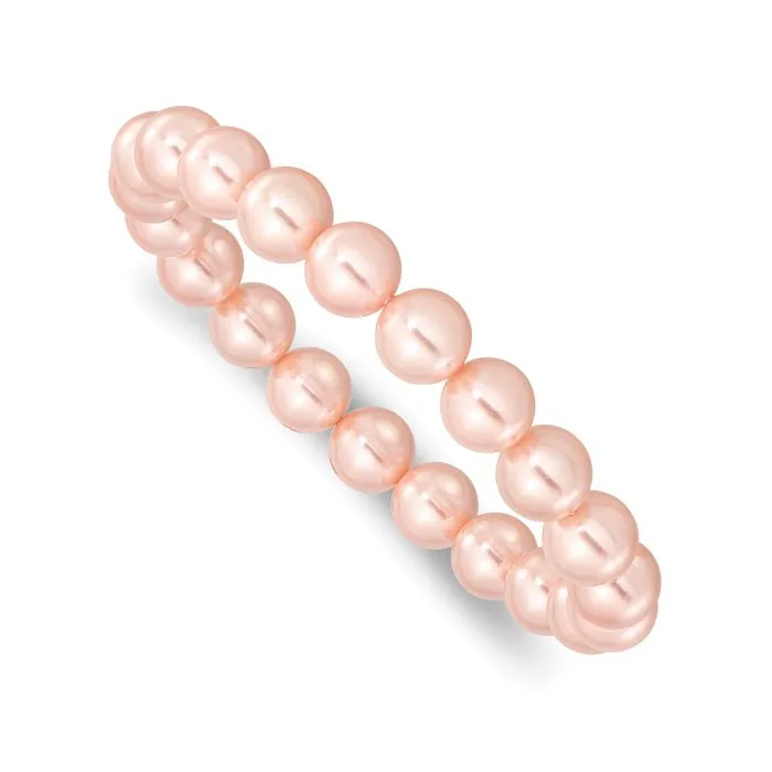 Imitation Shell Pearl (10-11mm) Stretch Bracelet