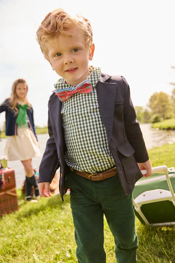 Kerry Shirt -- Forest Green Soft Check