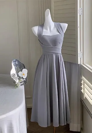 Korean Elegant Midi Dress for Women