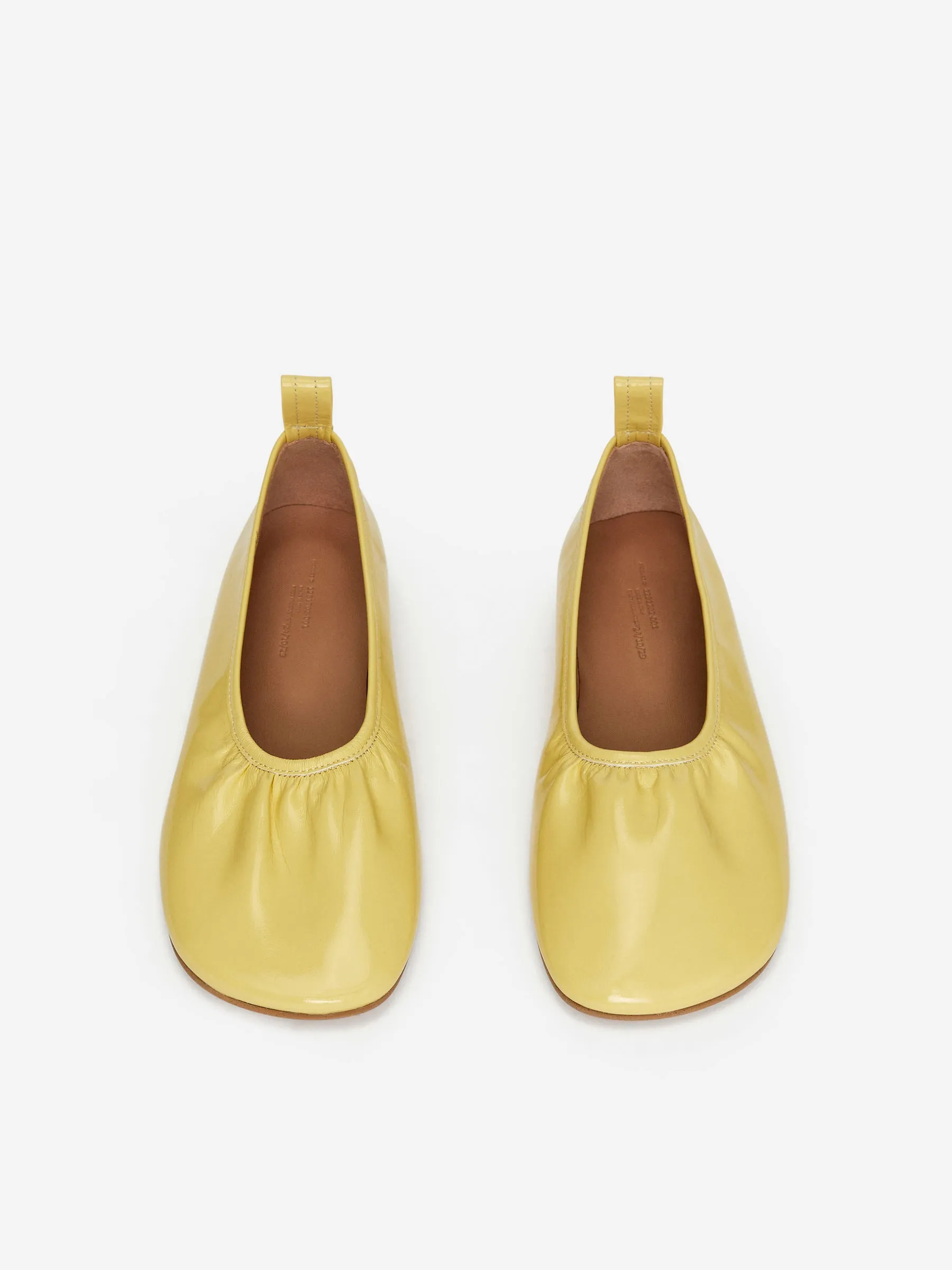 Lacquered Ballet Flats