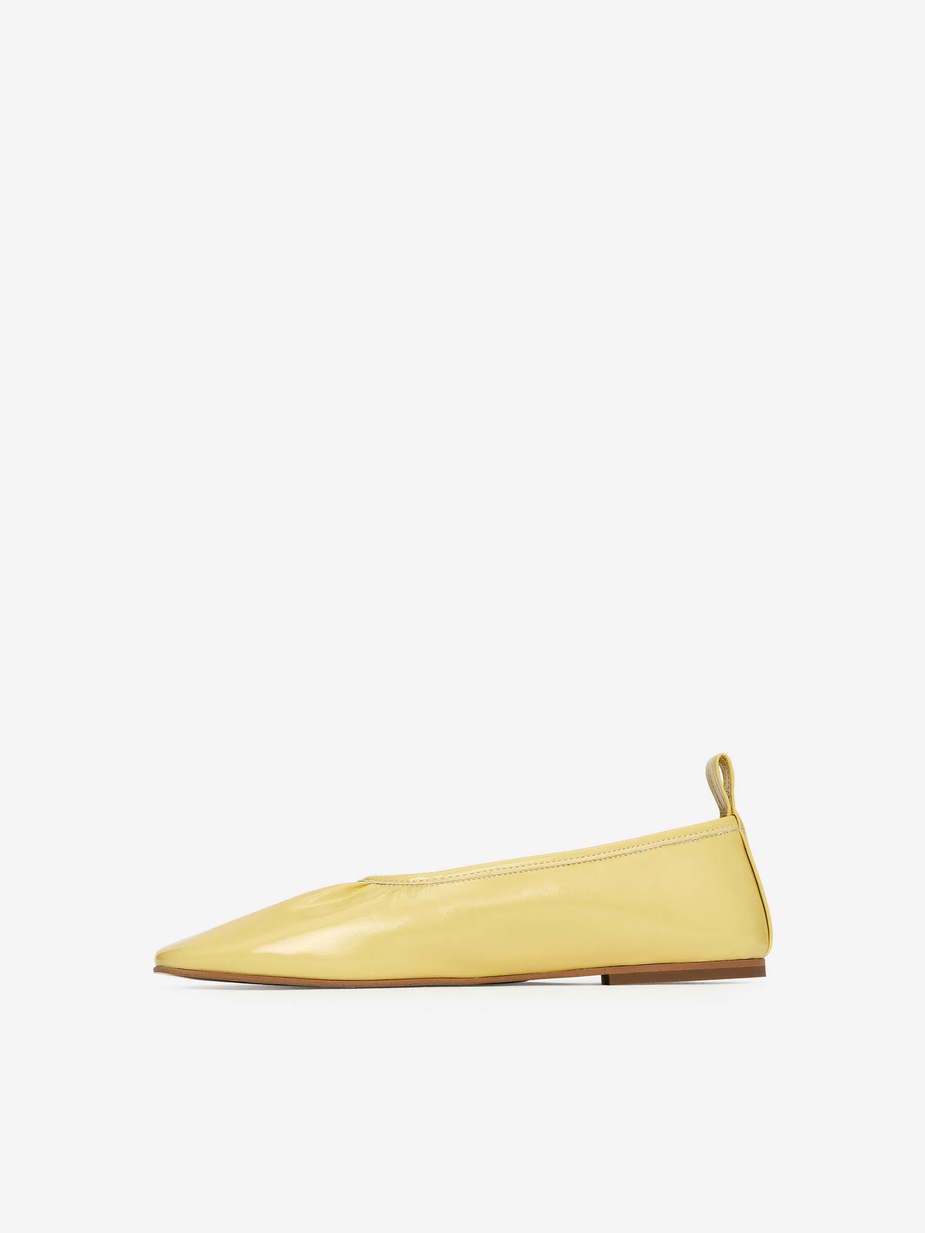 Lacquered Ballet Flats